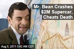 Mr. Bean Crashes His McLaren Super Car