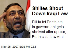 Shiites Shout Down Iraqi Law
