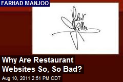 Why Are Restaurant Websites So, So Bad?