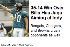 35-14 Win Over Bills Has Jags Aiming at Indy