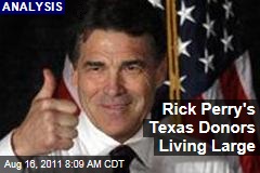 Rick Perry Donors Cashing in With Texas Contracts, Jobs