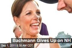 Election 2012: Has Michele Bachmann Given Up on New Hampshire?