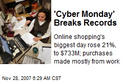 'Cyber Monday' Breaks Records