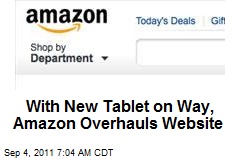 With New Tablet on Way, Amazon Overhauls Website