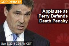 Perry Touts His State&#39;s &#39;Ultimate Justice&#39;