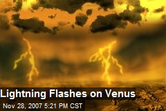 Lightning Flashes on Venus