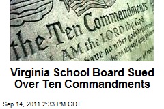 Virginia School Board Sued Over Ten Commandments