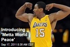 Metta World Peace: Ron Artest Officially Changes His Name