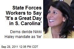 State Mandates Workers Say: &#39;It&#39;s a Great Day in S. Carolina&#39;