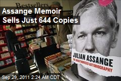 Assange Memoir Sells Just 644 Copies