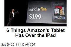 Six Things Amazon's Kindle Fire Tablet Has That the Apple iPad Lacks
