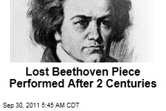 Lost Beethoven String Quartet Performed After 2 Centuries