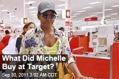 What Did Michelle Buy at Target?