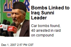 Bombs Linked to Iraq Sunni Leader