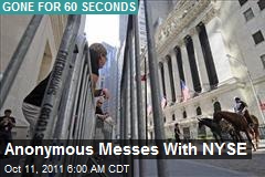 Gone for 60 Seconds: Anonymous Takes Down NYSE