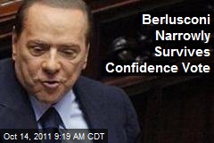 Berlusconi Narrowly Survives Confidence Vote
