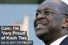 Herman Cain 'Proud' of Koch Brothers Link