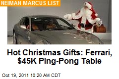 Hot Christmas Gifts: Ferrari, $45K Ping-Pong Table