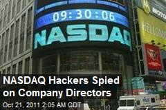 NASDAQ Hackers Spied on Company Directors