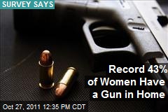 Record 43% of Women Have a Gun in Home