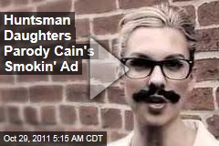 Jon Huntsman Daughters Parody Herman Cain's Smoking Man Video