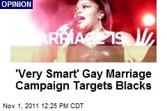 &#39;Very Smart&#39; Gay Marriage Campaign Targets Blacks