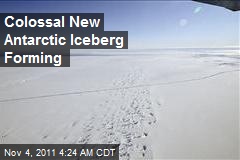 Colossal New Antarctic Iceberg Forming