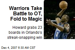Warriors Take Battle to OT, Fold to Magic