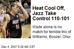 Heat Cool Off, Jazz Take Control 110-101