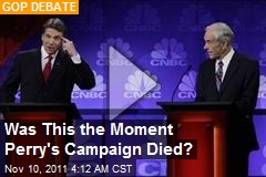 Was This the Moment Perry&#39;s Campaign Died?