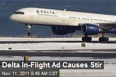 Delta In-Flight Ad Causes Stir