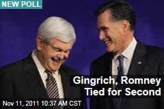 Election 2012: New Poll Shows Newt Gingrich, Mitt Romney Tied for Second Behind a Damaged Herman Cain