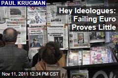 Paul Krugman: Failing Euro Proves Little