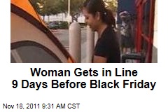 Florida Woman Gets in Line at Best Buy 9 DaysBefore Black Friday