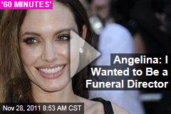 Angelina Jolie '60 Minutes' Interview: Actress Wanted to Be a Funeral Director (VIDEO)