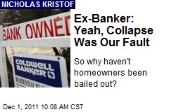Ex-Banker: Yeah, Collapse Was Our Fault