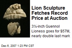 Lion Sculpture Fetches Record Price at Auction