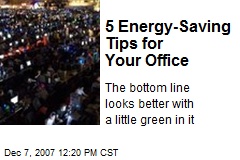 5 Energy-Saving Tips for Your Office