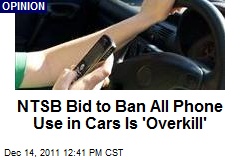 NTSB Bid to Ban All Phone Use in Cars Is &#39;Overkill&#39;