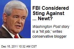 Newt Gingrich Was Nearby FBI Sting Target Over Alleged Bribe