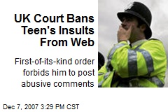 UK Court Bans Teen's Insults From Web