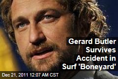 Gerard Butler Survives 'Of Mavericks and Men' Surf Accident