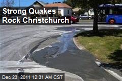 Strong Quakes Rock Christchurch