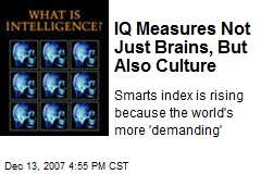 IQ Measures Not Just Brains, But Also Culture