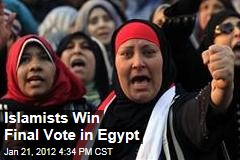 Islamists Win 75% of Parliament in Egyptian Election