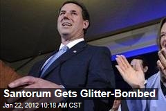 Rick Santorum Gets Glitter-Bombed by Gay-Rights Activists, Occupiers