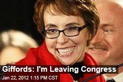 Gabby Giffords: I'm Leaving Congress