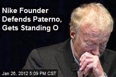 Nike Founder Defends Paterno, Gets Standing O