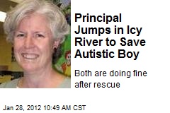 Principal Jumps in Icy River to Save Autistic Boy