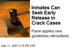 Inmates Can Seek Early Release in Crack Cases